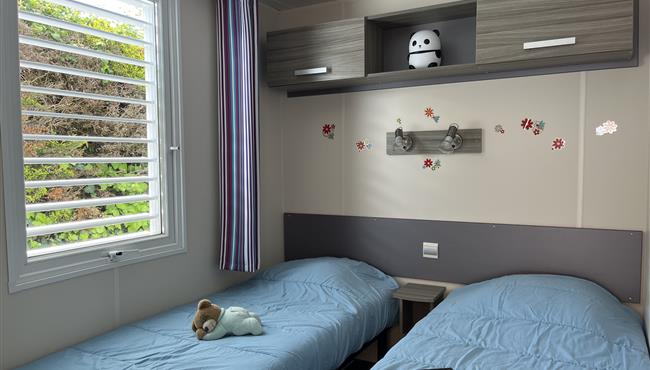 stacaravan Huisje te huur 2 slaapkamers jacuzzi spa camping Kost Ar Moor fouesnant bretagne
