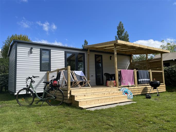 Huisje stacaravan te huur 3 slaapkamers camping Kost Ar Moor fouesnant bretagne