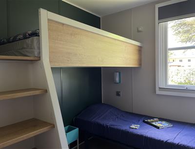 Panorama huisje stacaravan te huur premium camping Kost Ar Moor fouesnant bretagne