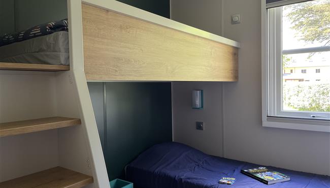 Panorama huisje stacaravan te huur premium camping Kost Ar Moor fouesnant bretagne