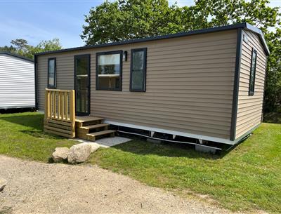 Huisje stacaravan te huur premium tuinzijde camping Kost Ar Moor fouesnant bretagne