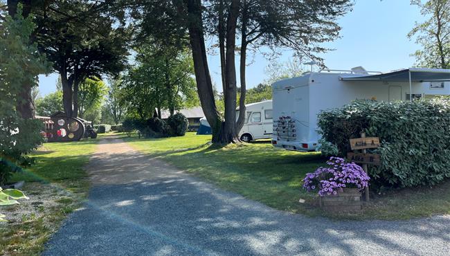  Kampeerplaats van de camping Kost Ar Moor Fouesnant