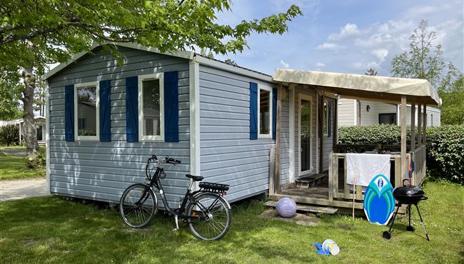 Stacaravan Grand Confort te huur op camping KostArMoor in Fouesnant