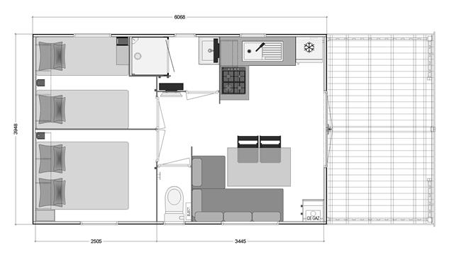 verhuur van stacaravans Panorama camping Kost-Ar-Moor