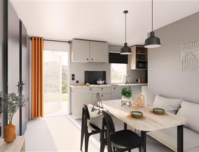 stacaravan Grand confort Supérieur camping Kost Ar Moor Fouesnant