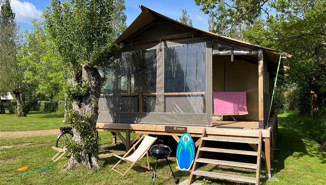 Glamping verhuur tent Safari Camping Kost ar Moor
