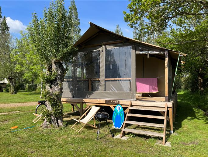 Glamping verhuur tent Safari Camping Kost ar Moor