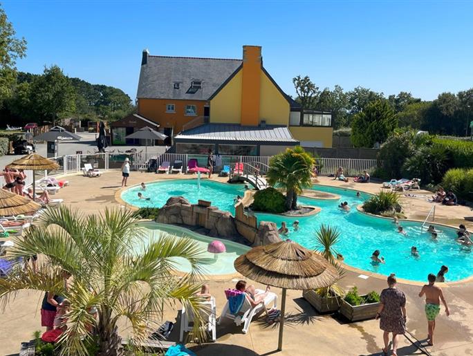 Verwarmd zwembad in Fouesnant - Camping kost ar moor