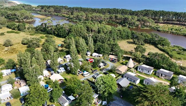  Kampeerplaats van de camping Kostarmoor Fouesnant