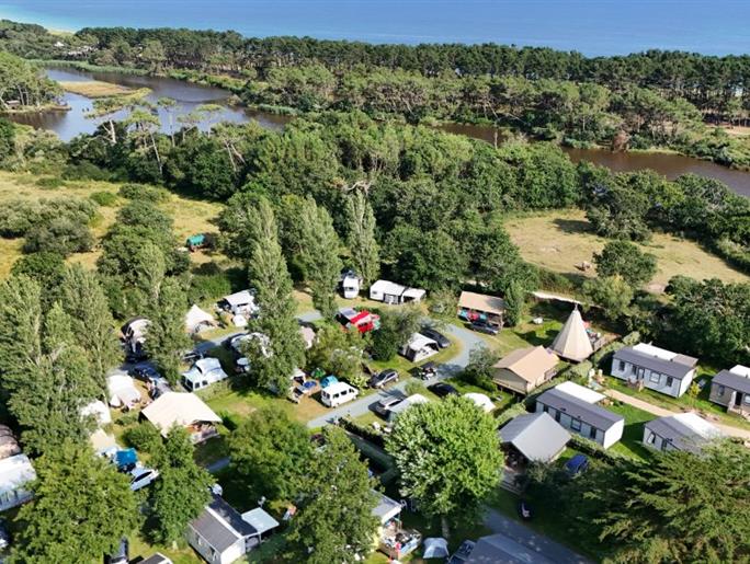  Kampeerplaats van de camping Kostarmoor Fouesnant