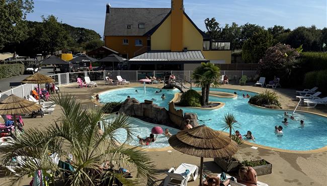 Waterpark van Camping Kost Ar Moor in Fouesnant - Les Glénan.