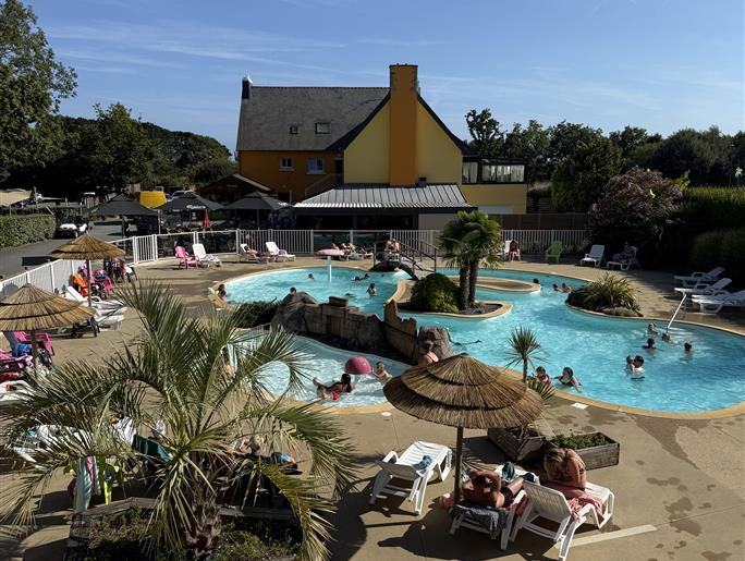 Waterpark van Camping Kost Ar Moor in Fouesnant - Les Glénan.