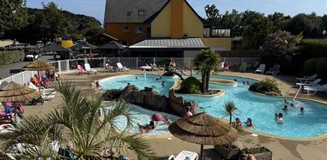Waterpark van Camping Kost Ar Moor in Fouesnant - Les Glénan. - Camping Kost Ar Moor - Fouesnant
