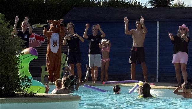 Waterpark van Camping Kost Ar Moor in Fouesnant - Les Glénan.