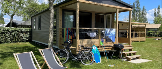 Panorama huisje stacaravan te huur premium camping Kost Ar Moor fouesnant bretagne - Camping Kost Ar Moor - Fouesnant