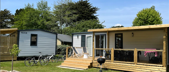 Huisje stacaravan te huur 3 slaapkamers camping Kost Ar Moor fouesnant bretagne - Camping Kost Ar Moor - Fouesnant