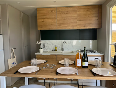 Huisje stacaravan te huur 3 slaapkamers camping Kost Ar Moor fouesnant bretagne